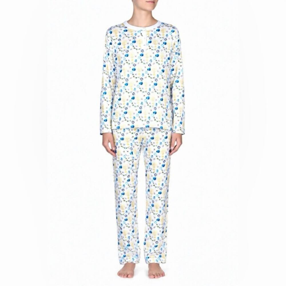 Hart+Land Hanukkah Patterned Organic Pima Cotton Women’s Pajama Set Size S